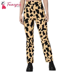 Fancyra Women Solid Casual Printed Stretchable Track Pant Trouser