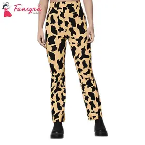 Fancyra Women Solid Casual Printed Stretchable Track Pant Trouser