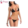 Fancyra Women Spandex Bikini Bra Panty Lingerie Set Free Size Black Color