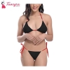 Fancyra Women Spandex Bikini Bra Panty Lingerie Set Free Size Black Color