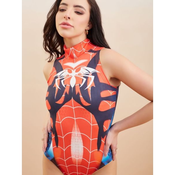 Fancyra Women Spider Bodysuit-Style Nightwear Baby Doll Lingerie - Image 2