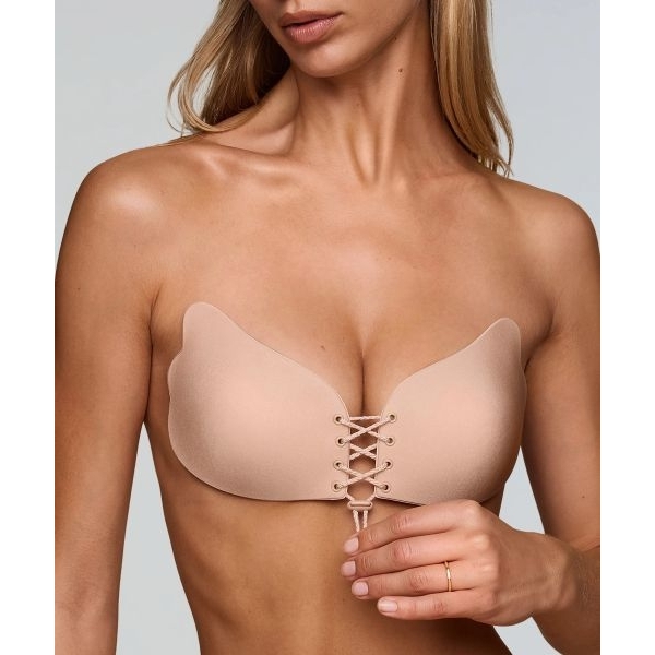 Fancyra Women Strapless Invisible Silicone Backless Adhesive Bra - Image 2