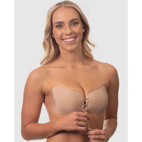 Fancyra Women Strapless Invisible Silicone Backless Adhesive Bra - Image 3