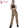 Fancyra Women Stretchable Beige Animal Print Lycra Pant