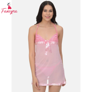 Fancyra Women Stylish Baby Doll Lingerie For Honeymoon With G String Panty