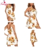 Fancyra Women Sunflower Printed Babydoll Nightwear Dress with Thong