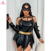 Fancyra Women Superhero Cosplay Outfit Teddy Bodysuit Lingerie Set