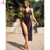 Fancyra Women Teddy One Piece Lace Floral Lingerie Bodysuit Set