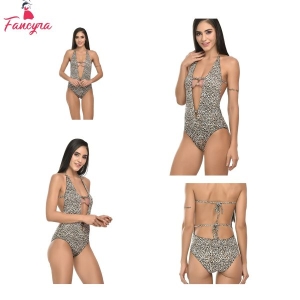 Fancyra Women Tiger Print Design Nightwear Babydoll Sleepwear Lingerie For Women Free Size