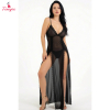 Fancyra Women Transparent Mesh Elegant Long Babydoll Lingerie Nighty
