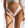 Fancyra Women White Lace Thong Panties Low Rise V-Shape Lace Comfortable Underwear