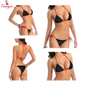 Fancyra Women'S Embellished Bikini Bra Panty Lingerie Set