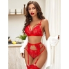Garter Belt with Adjustable Straps & Thigh-High Stockings
