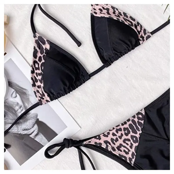 Fancyra Women'S Padded Animal Printed Lingerie Bra Panty Bikini Set Free Size - Image 3