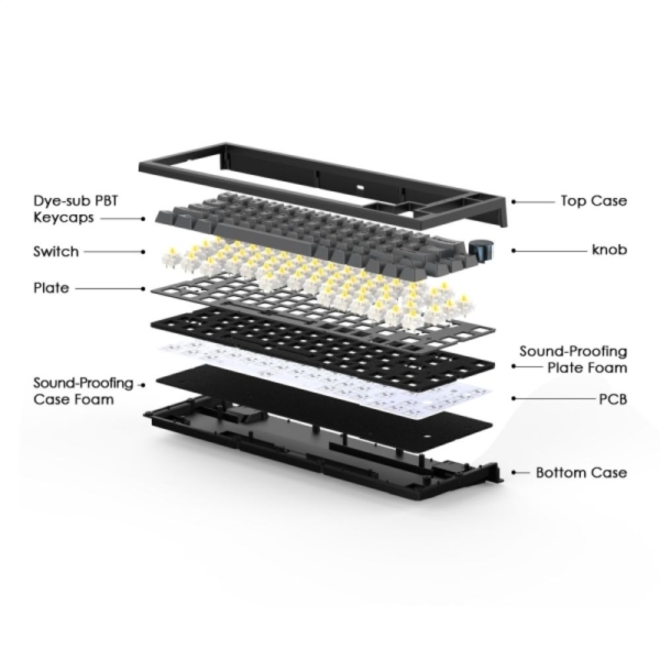 Fantech Maxfit67 MK858 RGB Mechanical Hotswap Keyboard - Image 3