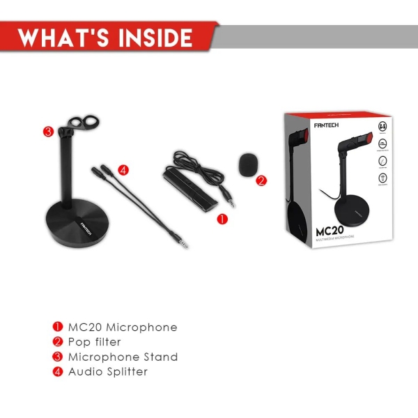Fantech Mc20 Professional Condenser Microphone - Image 2