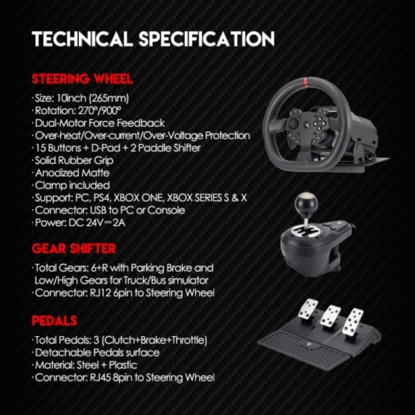 Fantech RS1 Force Racing Wheel - Image 2
