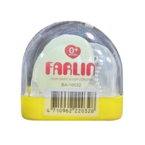 Farlin Glow In The Dark BPA-free Pacifier Mouth Shape Infant Toddler Baby Soother Nipple for 0 Months+