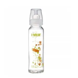 Farlin Heat Resistant α-33 Glass Feeding Bottle 240ml L 6M+