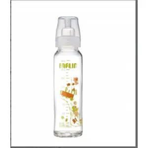 Farlin Heat Resistant α-33 Glass Feeding Bottle 240ml L 6M+
