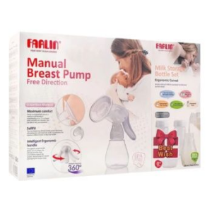 Farlin Manual Breast Pump Free Direction With Milk Storage Bottle