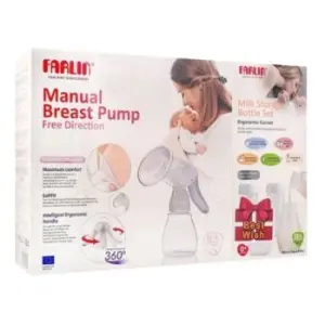 Farlin Manual Breast Pump Free Direction With Milk Storage Bottle