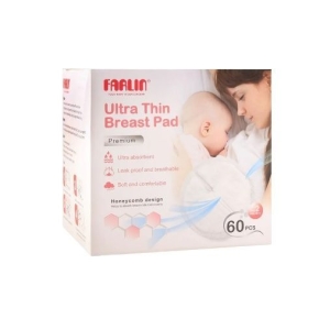 Farlin Ultra Thin Premium Breast Pads, 60-Pack