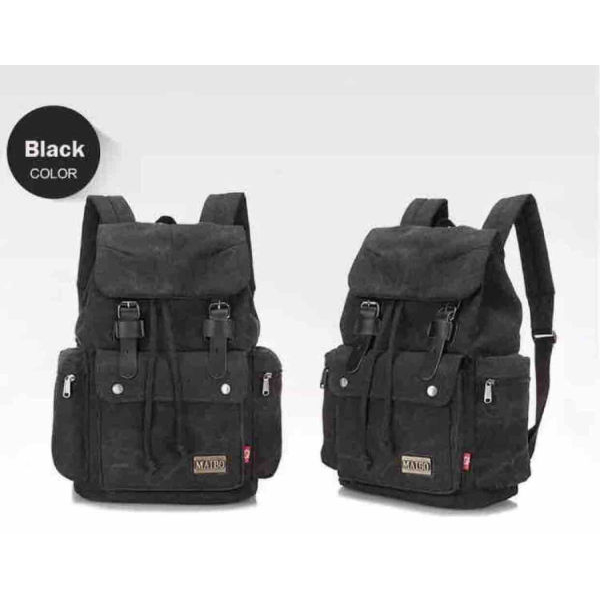 Fashion Canvas Backpack For Men & Women Rucksack Unisex For Travel Hiking School College BacK pacK - Image 2