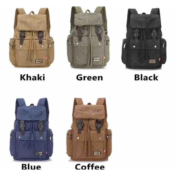 Fashion Canvas Backpack For Men & Women Rucksack Unisex For Travel Hiking School College BacK pacK - Image 3