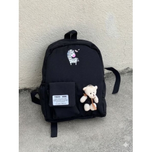Fashionable Mini Backpack for Girls – Cute Bear Charm Bag