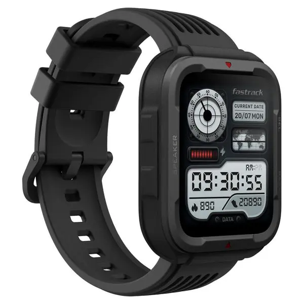 Fastrack Active Smart Watch Unisex With Black Colour Silicone Strap - Image 2