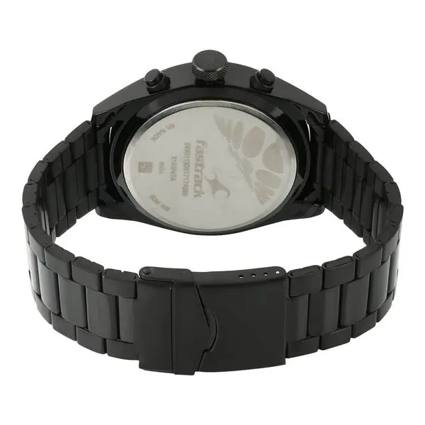 Fastrack All Nighters Quartz Multifunction Brown Dial Metal Strap Watch for Guys - Image 4