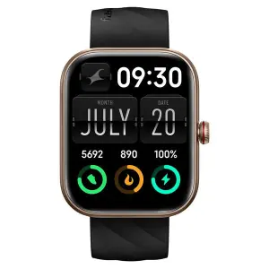 Fastrack Kruz+ 4.85 CM Super HD Display with Functional Crown and AI Voice Assistant Smart Watch for Unisex