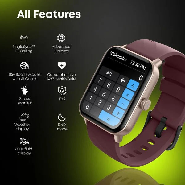 Fastrack Rider Glide X Advanced UltraVU HD Display, Functional Cown, BT Calling, 100+ Sports Modes & Watchface - Image 5