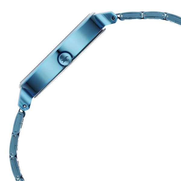 Fastrack Stunners Quartz Analog Blue Dial Metal Strap Watch for Girls - Image 5