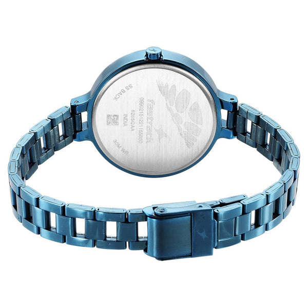 Fastrack Stunners Quartz Analog Blue Dial Metal Strap Watch for Girls - Image 6