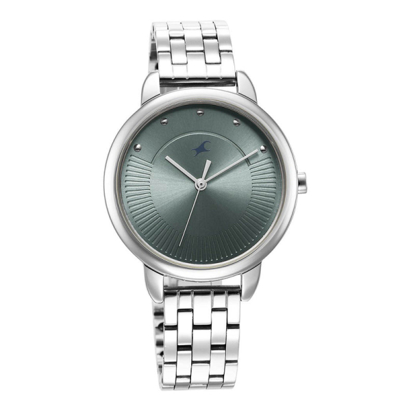 Fastrack Stunners Quartz Analog Blue Dial Metal Strap Watch for Girls 6282SM02 - Image 2