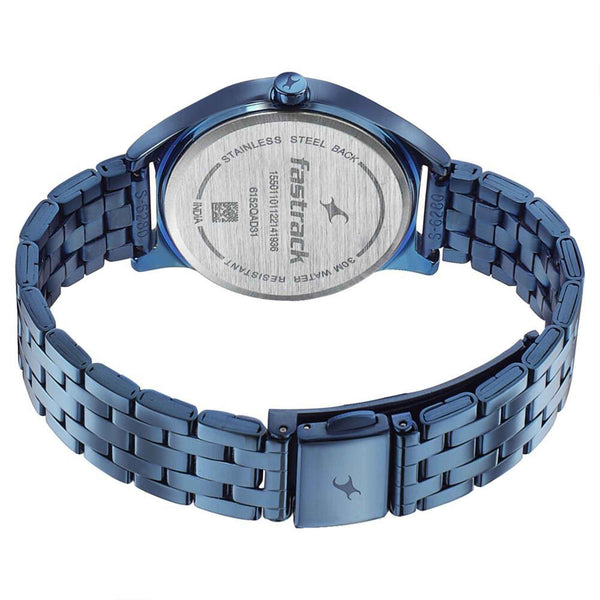 Fastrack Style Up Blue Dial Stainless Steel Strap Watch for Girls - Image 5