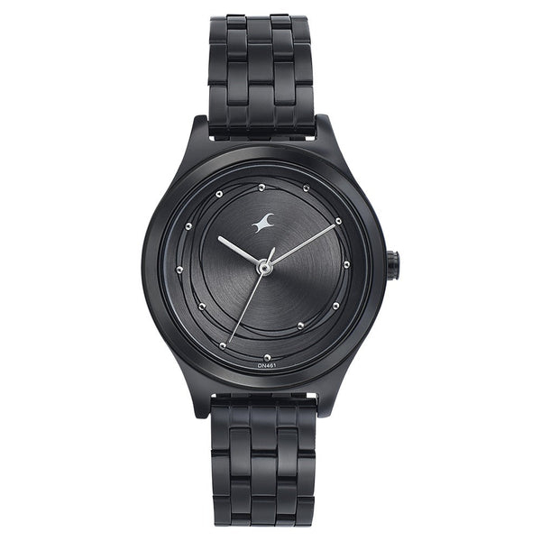 Fastrack Style Up Grey Dial Stainless Steel Strap Watch for Girls - Image 2