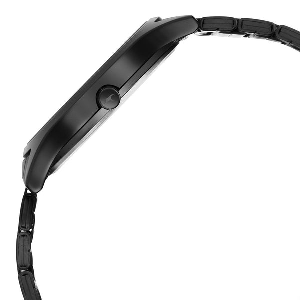 Fastrack Style Up Quartz Analog Black Dial Stainless Steel Strap Watch for Guys - Image 5