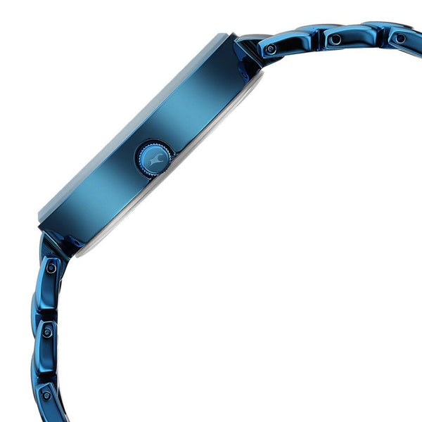 Fastrack Style Up Quartz Analog Blue Dial Metal Strap Watch for Girls - Image 4