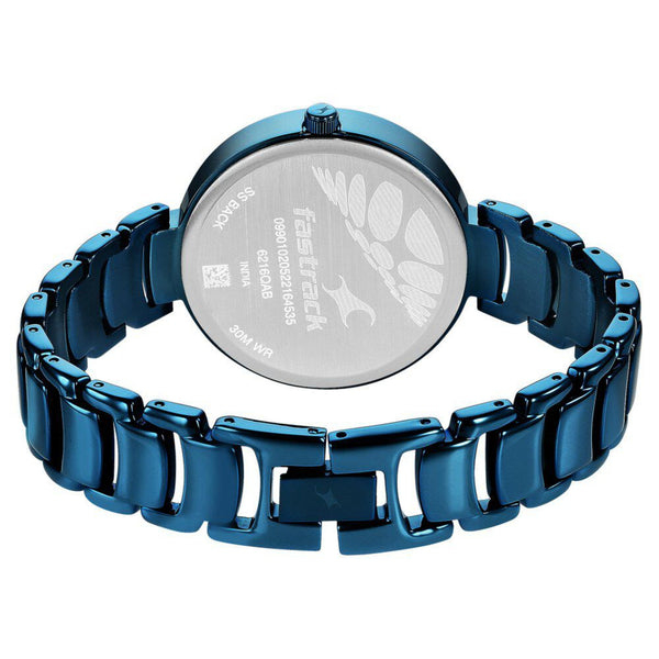 Fastrack Style Up Quartz Analog Blue Dial Metal Strap Watch for Girls - Image 5