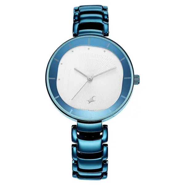 Fastrack Style Up Quartz Analog Silver Dial Metal Strap Watch for Girls - Image 2