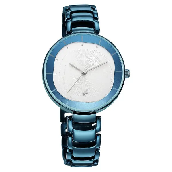 Fastrack Style Up Quartz Analog Silver Dial Metal Strap Watch for Girls - Image 3