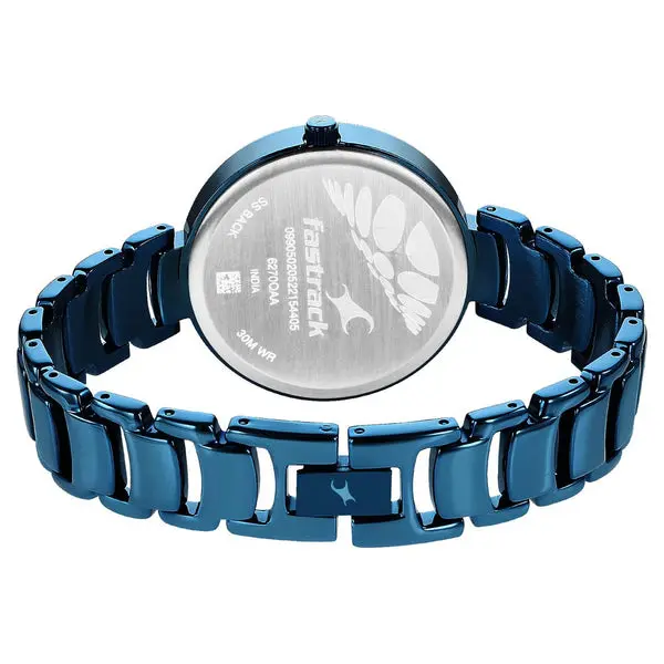 Fastrack Style Up Quartz Analog Silver Dial Metal Strap Watch for Girls - Image 6
