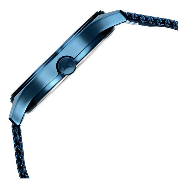 Fastrack Style Up Quartz Analog with Day and Date Blue Dial Stainless Steel Strap Watch for Guys - Image 4