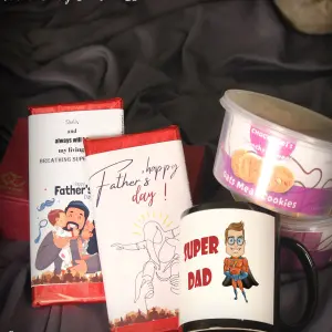 Father's Day Gift with Sweet Message Chocolate