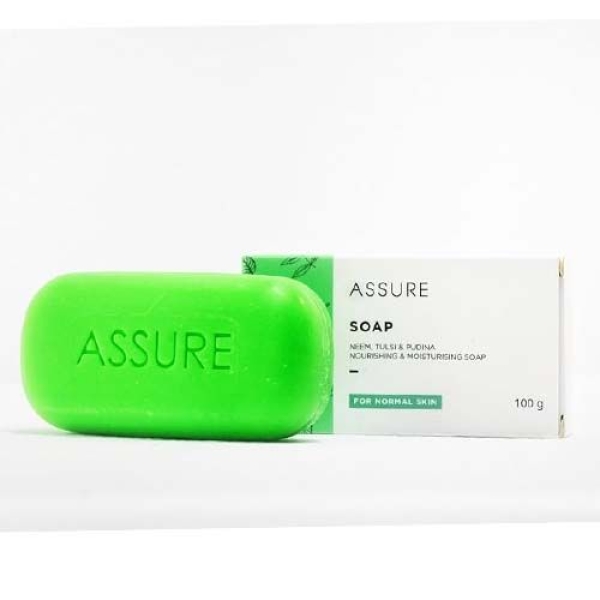 Assure Neem Tulsi & Pudina Soap For All Skin Types Pack of 8 (8 x 100 g) - Image 3