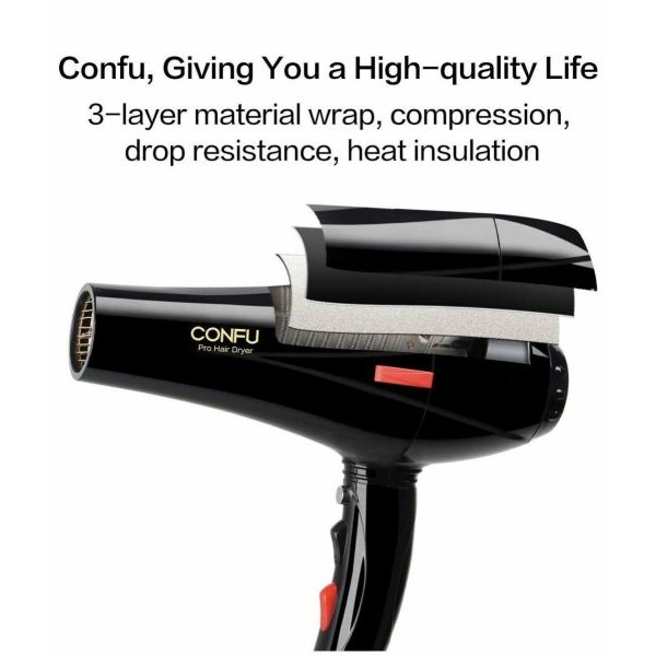 Confu Professional 2300W Hair dryer family Barber Shop Hair Dryer High-Power Hot And Cold Air Wind Does Not Hurt Hair - Image 3