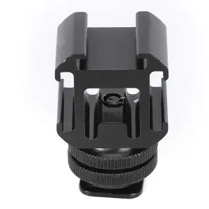 Hot Shoe Extension  Camera Hot Shoe Mount, Aluminium Alloy Dual Layer Screw